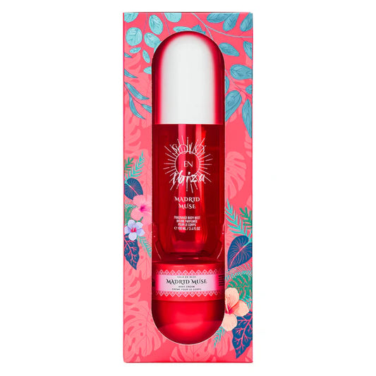 Set de 2 piezas Madrid Muse, caja de regalo con bruma perfumada y crema corporal Solo En Ibiza