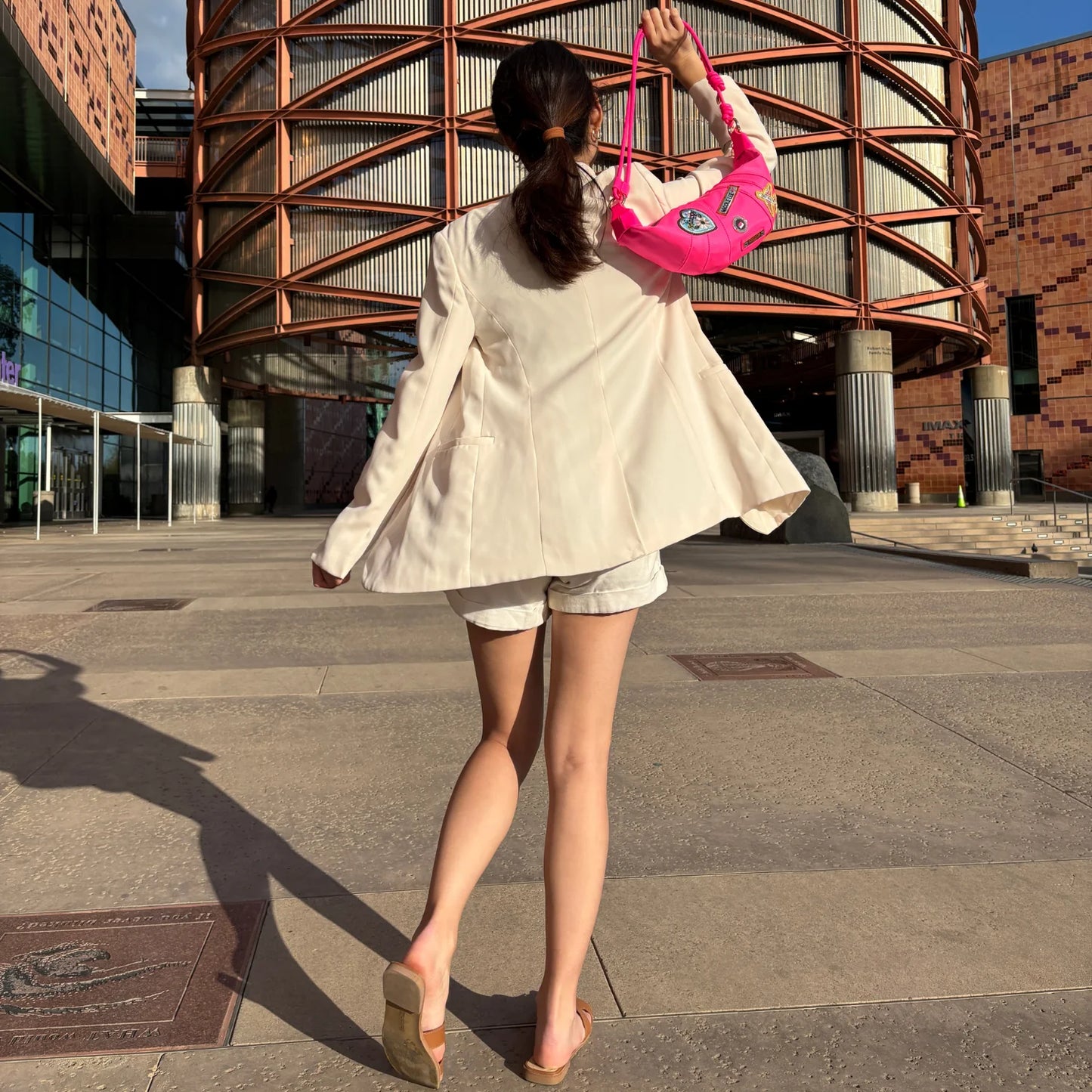 Bolso Croissant con Parches de Colores