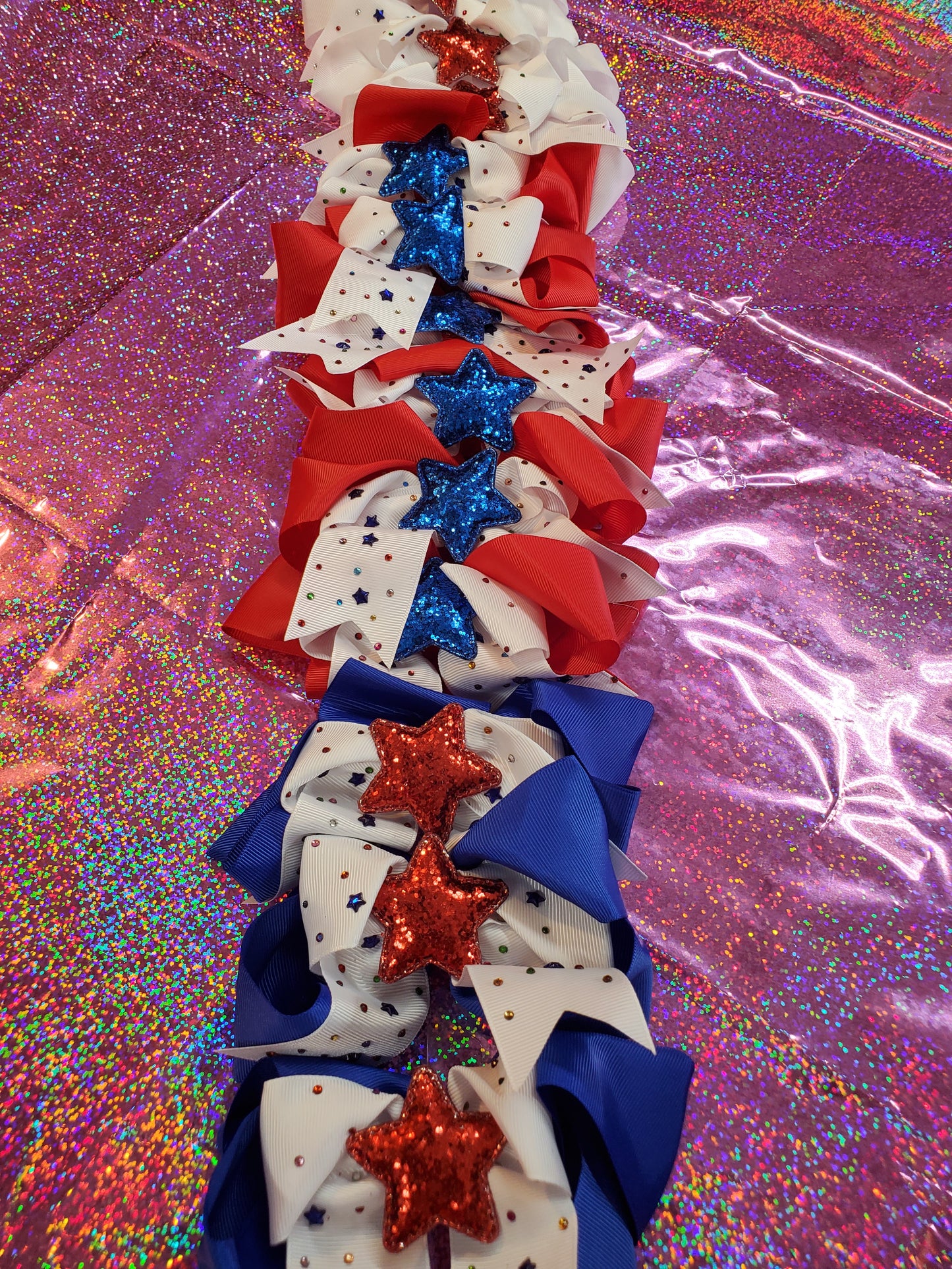 Hairbows 4th July Star  dz