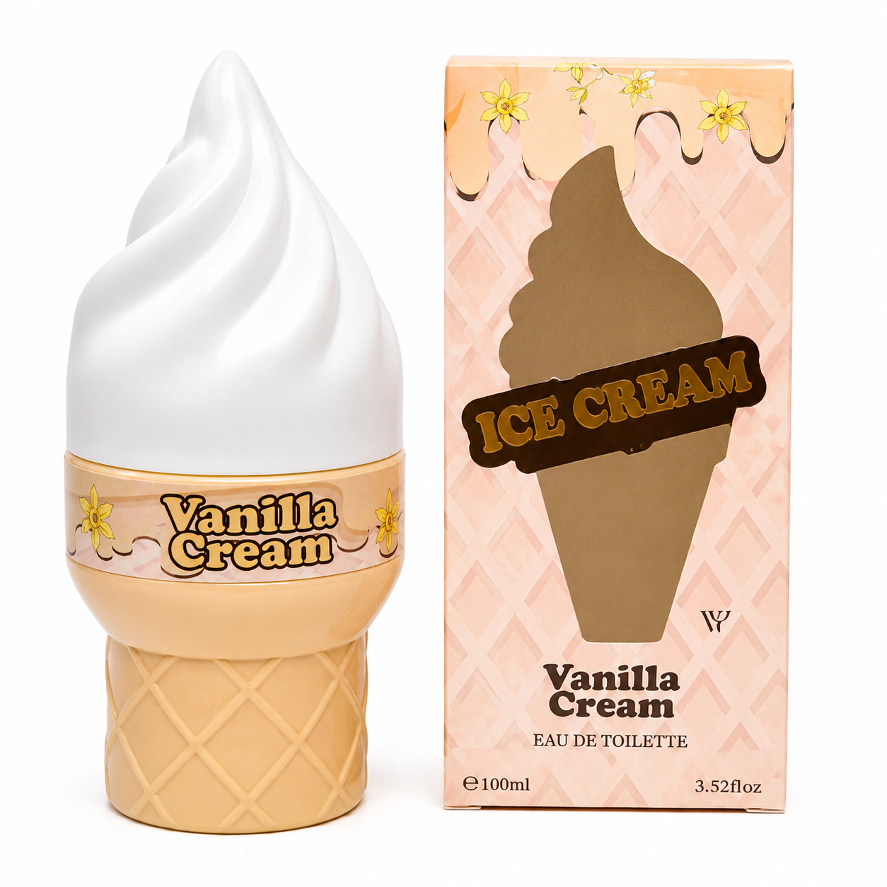 Sweet Ice Cream Perfume Collection – Vanilla Cream, Pineapple Coconut & Chocolate Brownie – 100ml