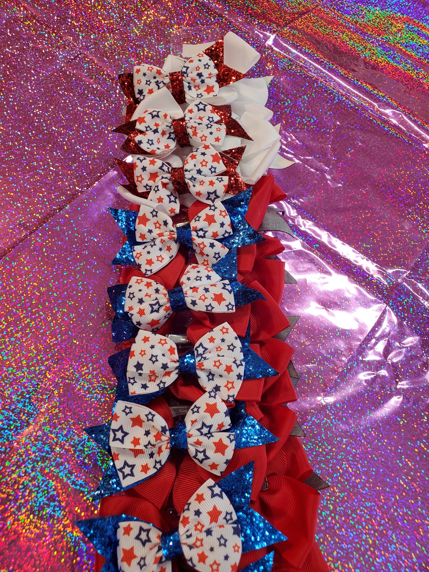Hairbows 24pcs 4th of July  dz