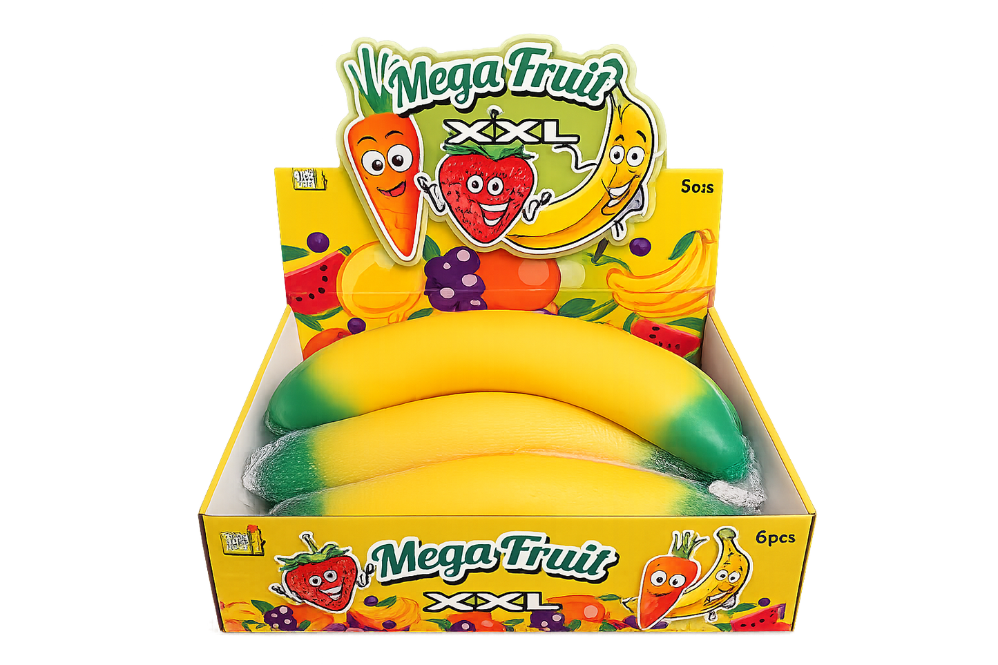 JUMBO SLIME FILL Viral XXL Fruit Squishy 🍓🍌🍊