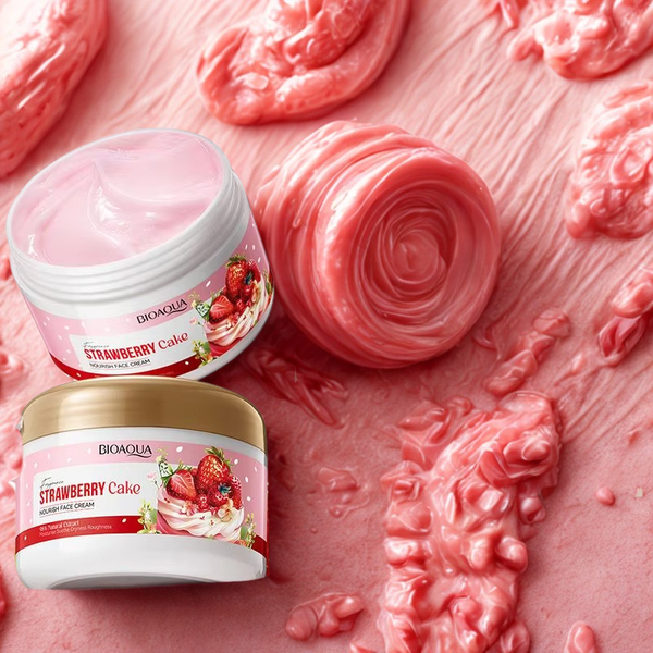 🍓 Bioaqua Strawberry Cake Nourish Face Cream – Hydrating & Repairing