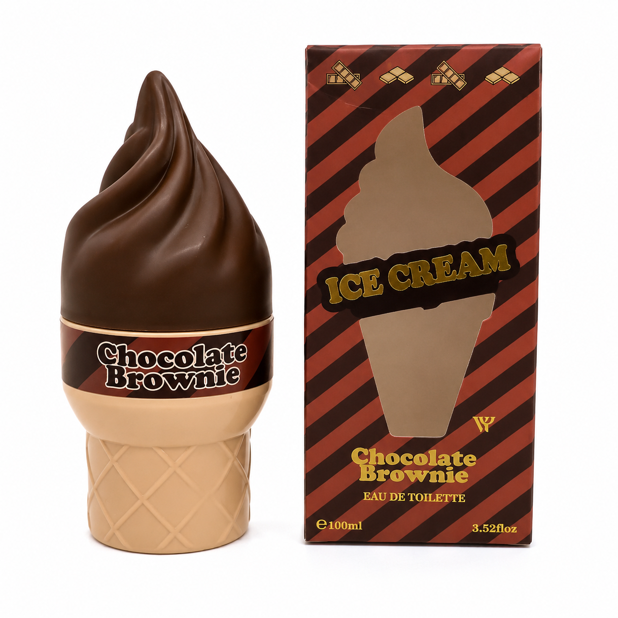 Sweet Ice Cream Perfume Collection – Vanilla Cream, Pineapple Coconut & Chocolate Brownie – 100ml