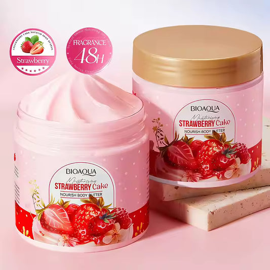 Bioaqua Moisturizing Strawberry Cake Nourish Body Butter – 200g