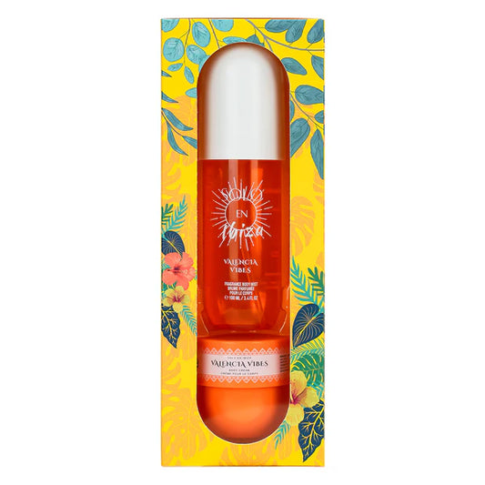 Valencia Vibes 2-Piece Set, Solo En Ibiza Fragrance Mist and Body Cream Gift Box